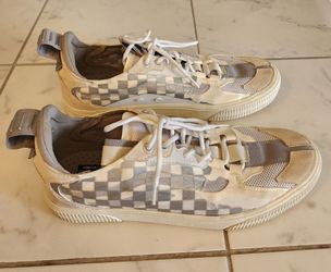 Vans Overt CC sneakers in the "True White/Grey" checkerboard colorway