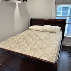 Bed Frame + Mattress And Box Spring
