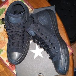 All Black Converse
