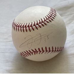 Frank Thomas Signed OMLB Baseball “35” Inscription JSA Sticker + Case White Sox