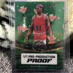 Dennis Rodman 1/1 Pre-production Proof