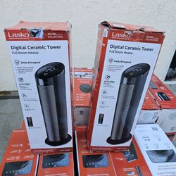 NEW EACH FOR SALE LASKO HEATERS FULL BIG ROOM NEW MODELS,ECO ELECTRIC SAVER,ROTATE,OSCILLATOR, DIGITAL INCLUDING REMOTE CONTROL FOR ANY QUESTION TEXT 