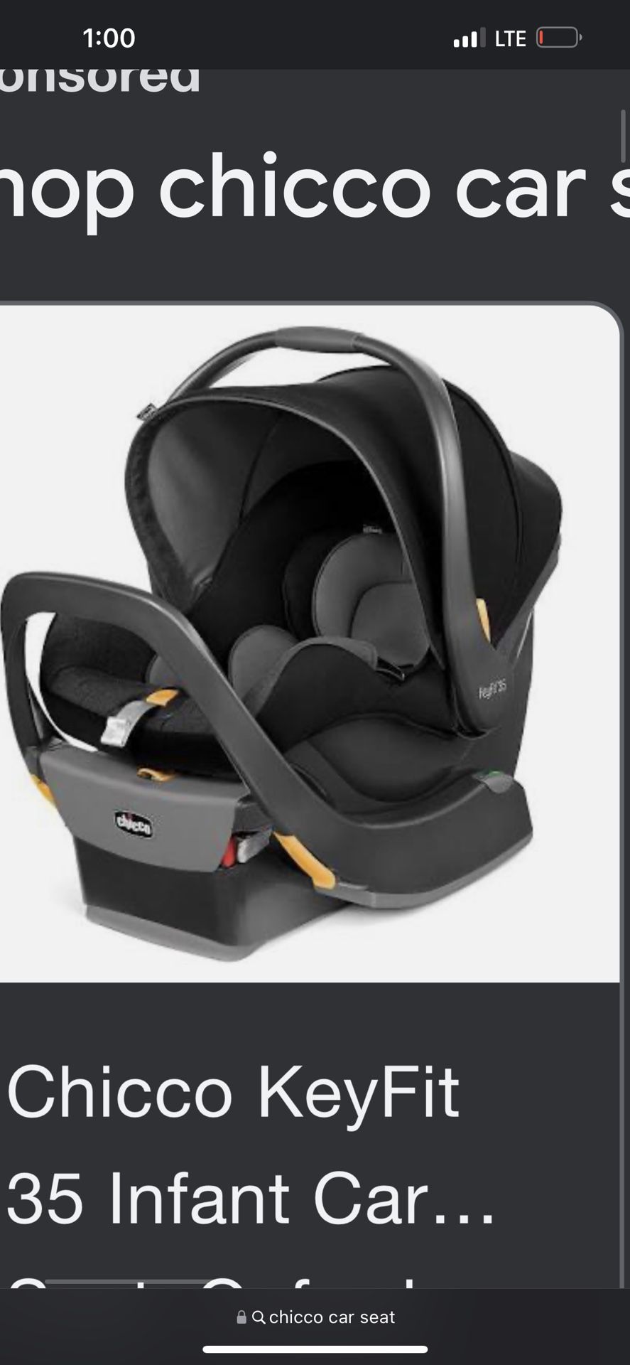 chicco car seat bran new in box