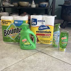 Gain, Febreze, Charmin, Bounty