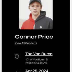 Conner Price Tickets - Van Buren 4.25