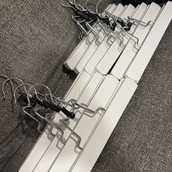 White Wooden Hangers 
