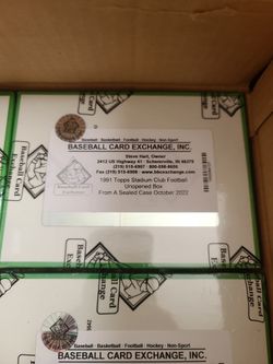 1991 Topps Stadium Club Football BBCE FASC 