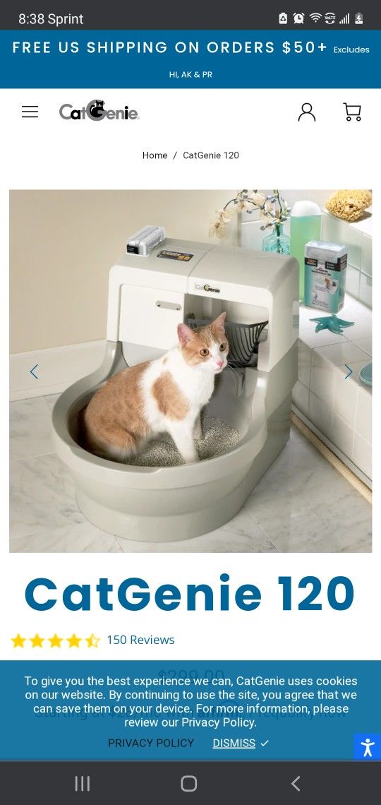 CatGenie 120 SelfWashing Cat Litter Box for Sale in Ind Head Park, IL