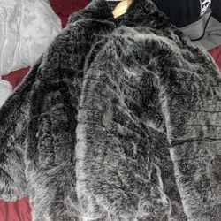 Chinchilla Fur Coat Hoodie