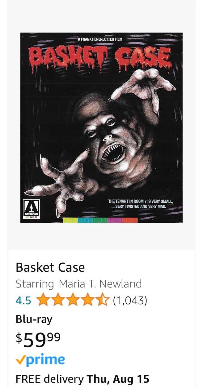 Basket case Blu-ray