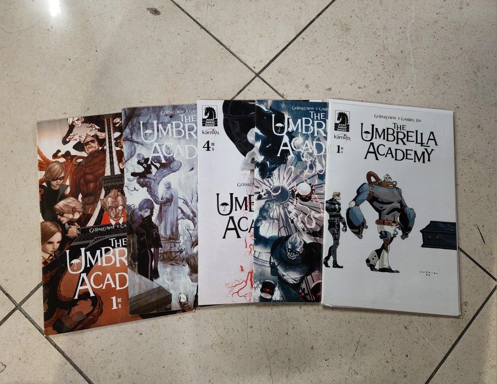 Umbrella Academy Mexico Variants Comic Lot of 5 FN/VF Spanish Dark Horse