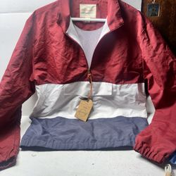 NWT Weatherproof Tricolor Anorak Red/White/Blue