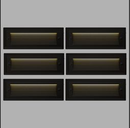 RUNBARRY 9 Inch Low Voltage Step Lights Outdoor, 12V 5W LED Landscape Stair Lights, 3000K/4000K/6500K Deck Step Lights, IP65 Waterproof, for Stair Lig