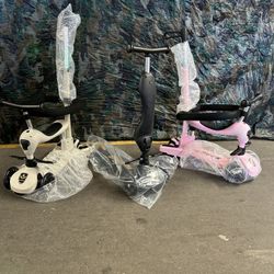  New Four In One Adjustable Foldable Kids Scooter Will Push Handle