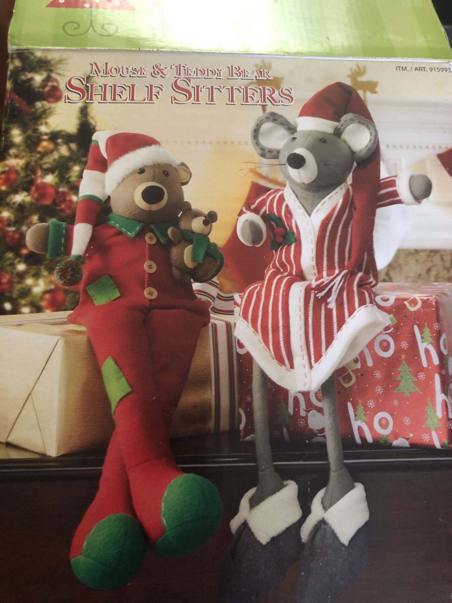 Mouse & Teddy Bear Shelf Sitters