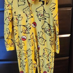 Pikachu Onesie Feet Out 