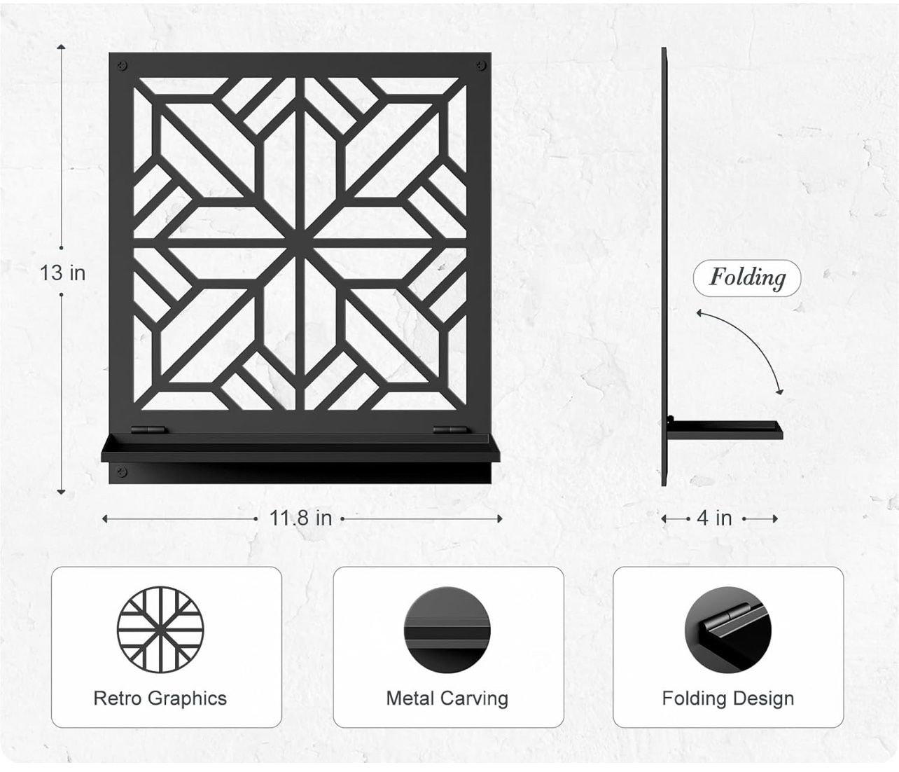 Aesthetics Candle Wall Holder, Modern Bathroom Wall Art, Large Wall Decor for Living Room Bedroom Ba