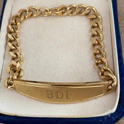 Manilla Hombre Gold Filled Joyería Antigua 