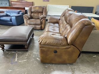 leather reclining sofas sets