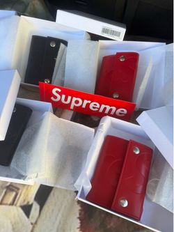 Supreme leather wallet SS26