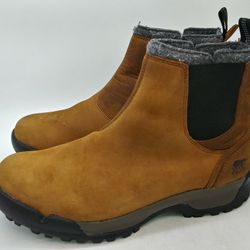 SOREL Mens 'Paxson' Brown Nubuck Leather Chukka Waterproof Lined Boots US 7.5 M