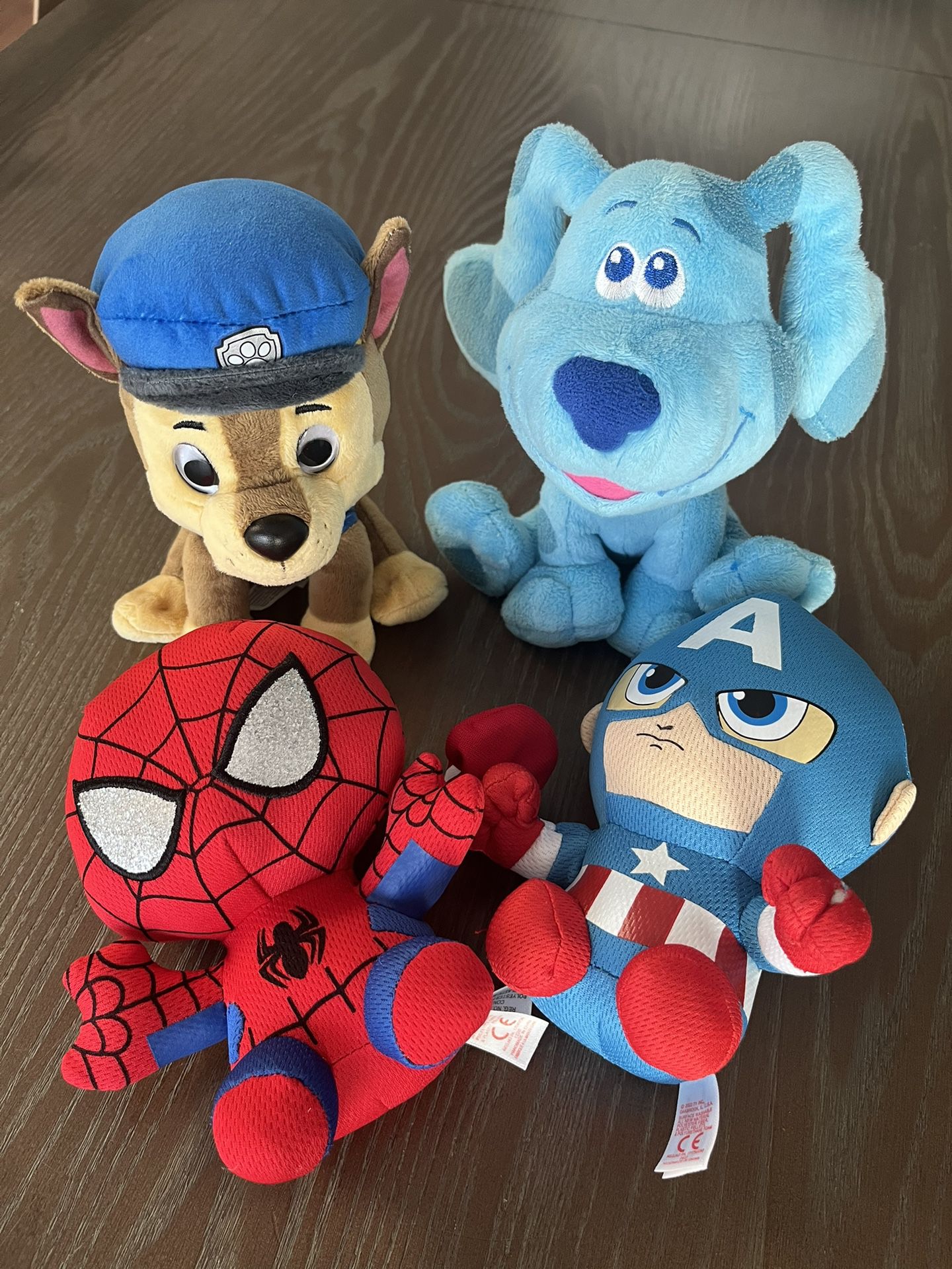 (4) Assorted Character Stuffed Toys
