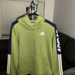 Adidas Green Hoodie Kids L