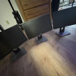 Three 27 Inch Monitors