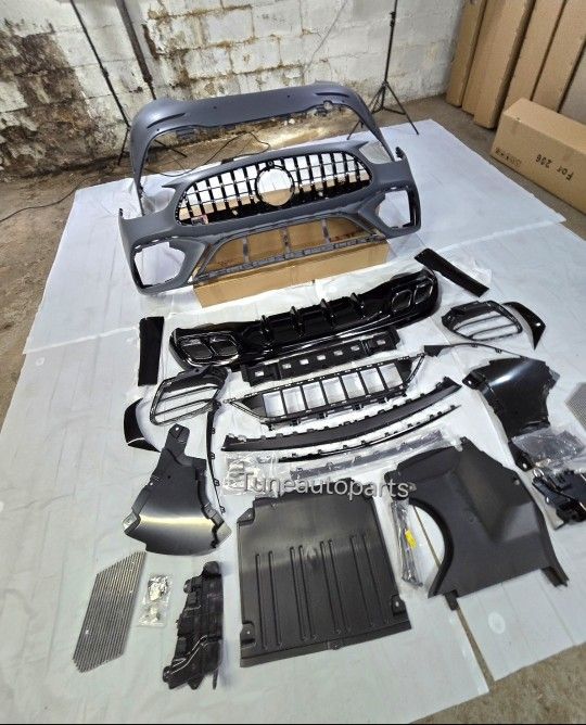 Mercedes C300 W206 Front Bumper Rear complete C63 style AMG Conversation Bodykit 2022-2026 c43 c350