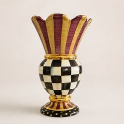 MacKenzie-Childs Courtly Check Great Vase