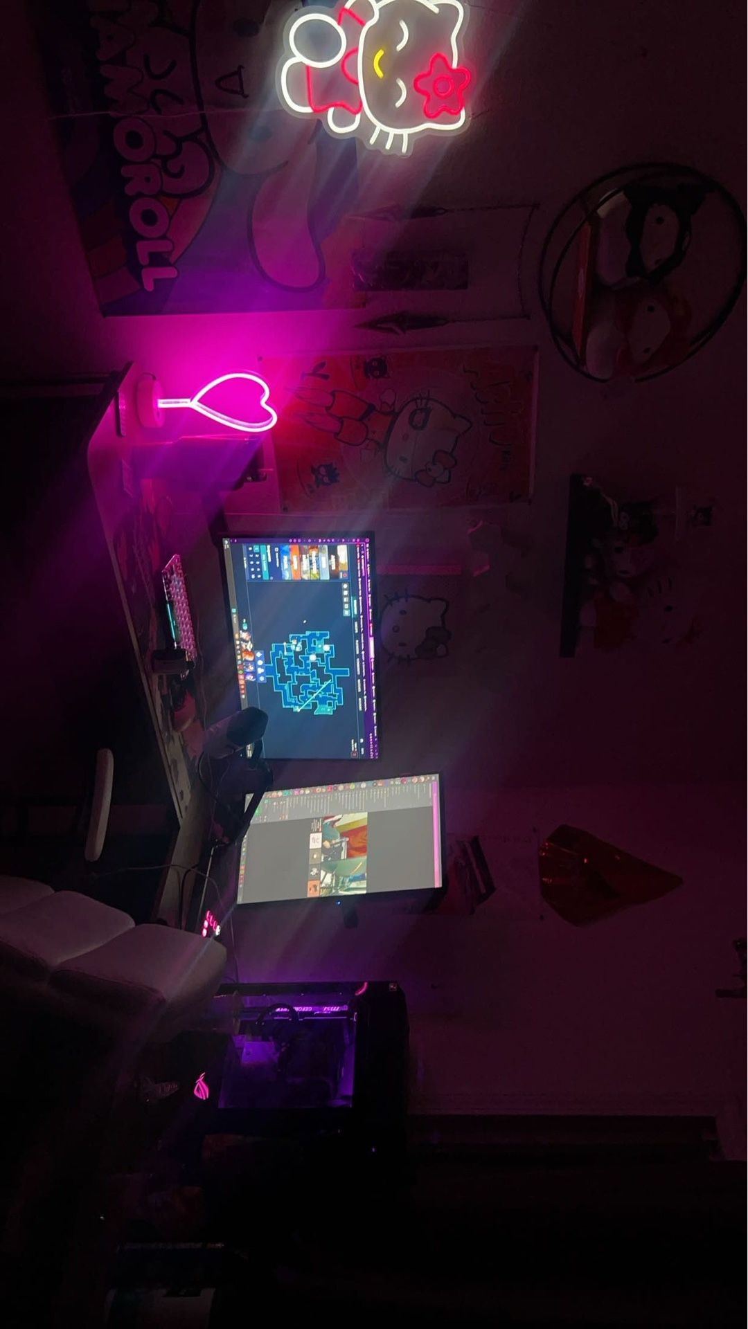 whole pc setup !!
