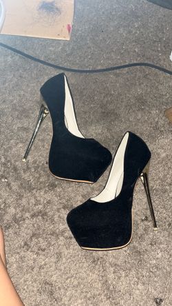 Velvet 6 inch stilettos size 38