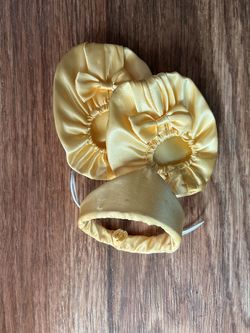 Build-A-Bear Yellow Princess Shoes & Crown – Like New