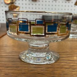 Mid Century Set Of 7 Sherbet Or Dessert Glasses 