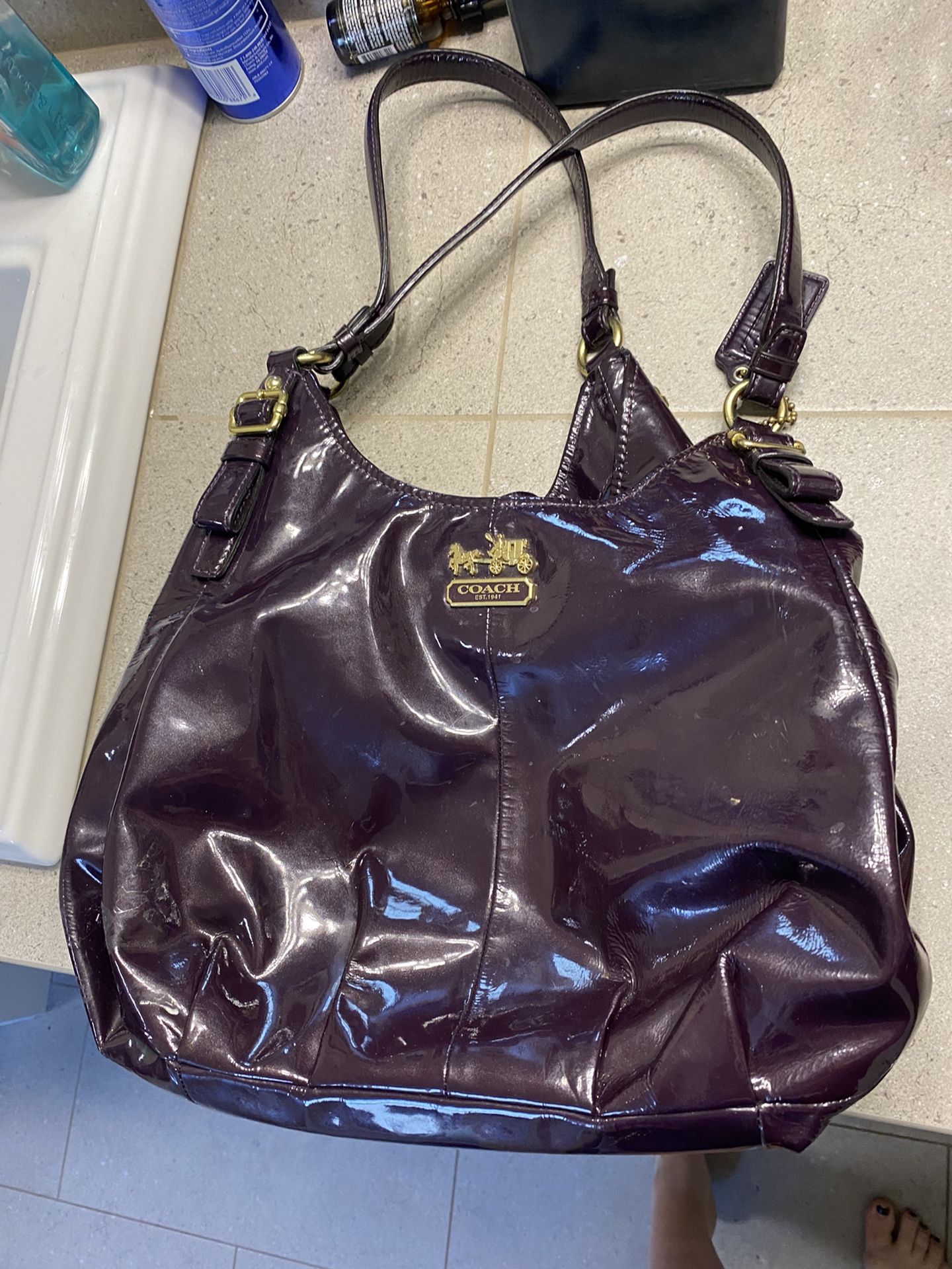 Purple Coach Purse