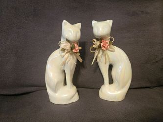 Iridescent Cat Figurine Statues
