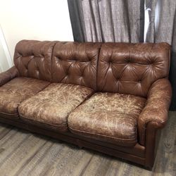 “Vintage” Leather Couch