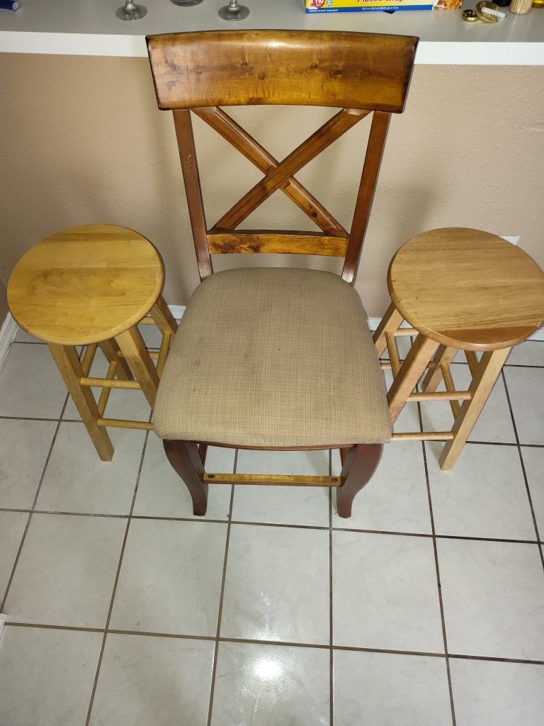 Table, Bar Chair And Bar Stools, Entertainment Center