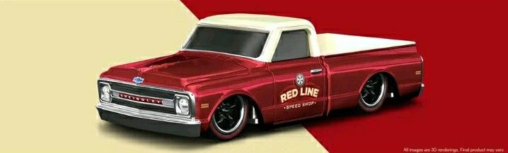 Hot Wheels RLC sELECTIONs 1969 Chevy C-10 Truck Red/White