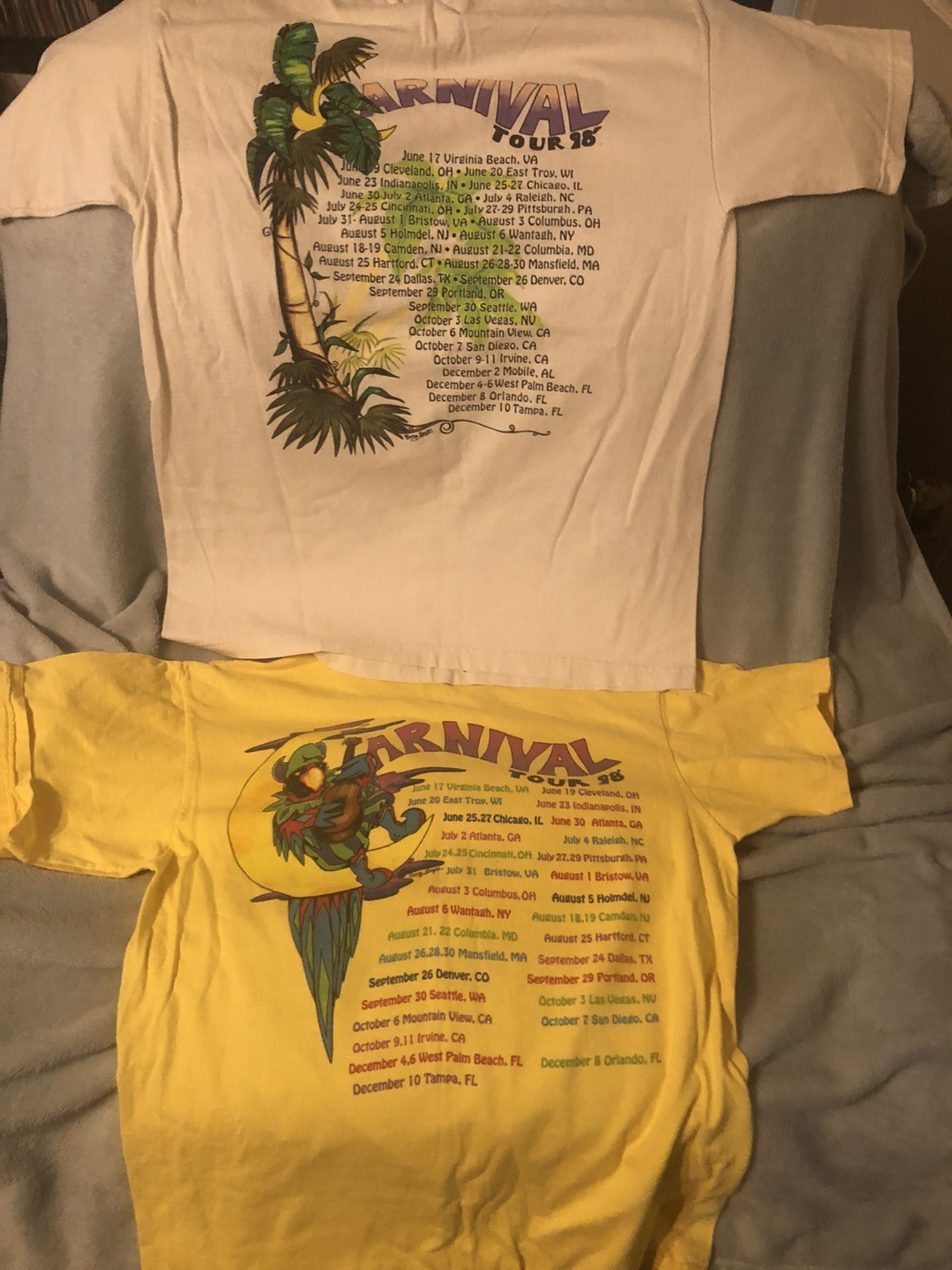 1998 Jimmy Buffett Concert Tees & Ticket Stub