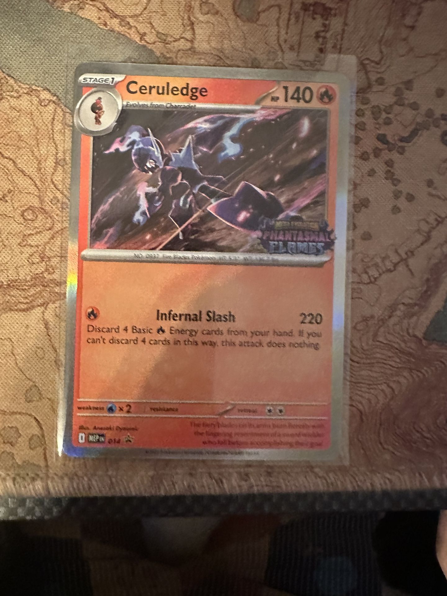 Pokémon ceruledge stamped promo 