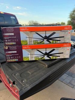 Kensgrove II 72 in. Smart Indoor/Outdoor Matte Black Ceiling Fan with Remote Control $180 EACH NEW FIRM PRICE