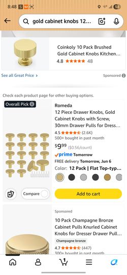 Romeda 12pc  cabinet knobs