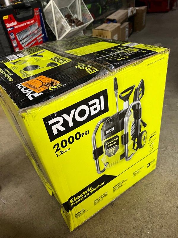 RYOBI CORDED 2000 PSI PRESSURE WASHER LIKE New