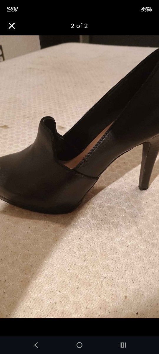 Size 6.5 Franco Santo Black Heels