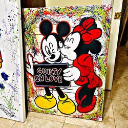Mickey Mouse Custom Painting 