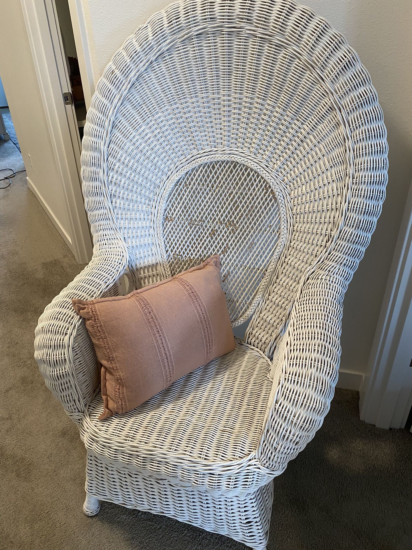 White Wicker Chair