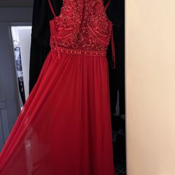 Red Sequin Dress