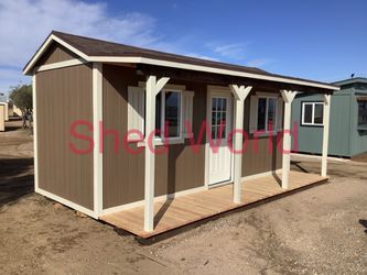 20x8 tall peak porch shed