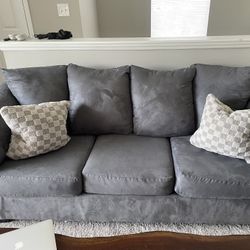 Suede Sofa 